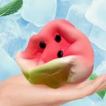 Anti-stress Squishy Watermelon Decompression Toy Soft Ice Skin Slow Rebound Decompression Squishy Stress Reliever Squeeze Toy.