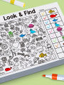 Interactive Hidden Objects Book for Kids , Look and Find Activity Book , Visual Search Exercises , Concentration Games. 