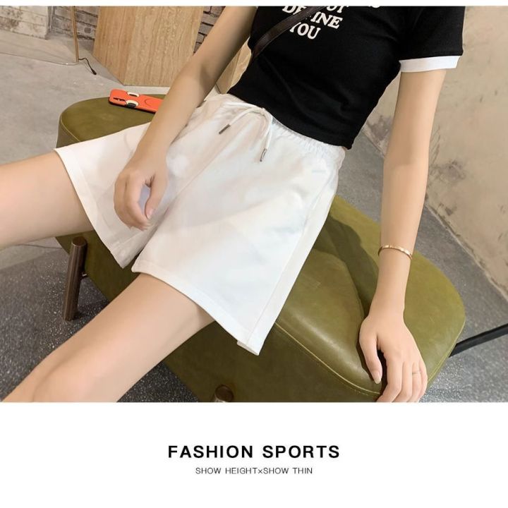 Korean%20Style%20Womens%20Summer%20Casual%20Shorts%20High%20Waist%20Loose%20Fit%20Wide%20Leg%20Home%20Shorts%20Lightweight%20Breathable%20Athletic%20Shorts%20-%20Image%204