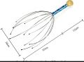 Head massager with high quality steel. 