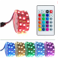 2024 USB LED RGB Controller For 5V 2835 USB LED Strip Light Wireless Remote Controller SMD 2835 RGB LED Strip Controller. 