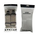 Heavy Duty Suspenders for Men Work Outdoor 3.8cm/1.5inch Y-back 3 Plastic Clips Adjustable Elastic Trouser Braces Strap Belt.