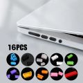 16Pcs/set Universal Anti Dustproof Notebook Port Plug Silicone Protector USB Elastic Laptop Computer Cover Stopper. 