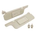 2Pcs Car Sun Visor Gray Makeup Mirror Sun Shielding Board For Toyota Corolla 2001 2002 2003 2004 2005 2006 2007.