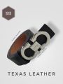 Original Leather Belt for Men Brown Tan Black Dress Casual Fashionable Size 36-48 Inches. 