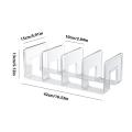 Handbag storage rack Organizer 4 Slots Transparent Closet Purse Storage rack Acrylic wardrobe Bag storage holder Purse Display.