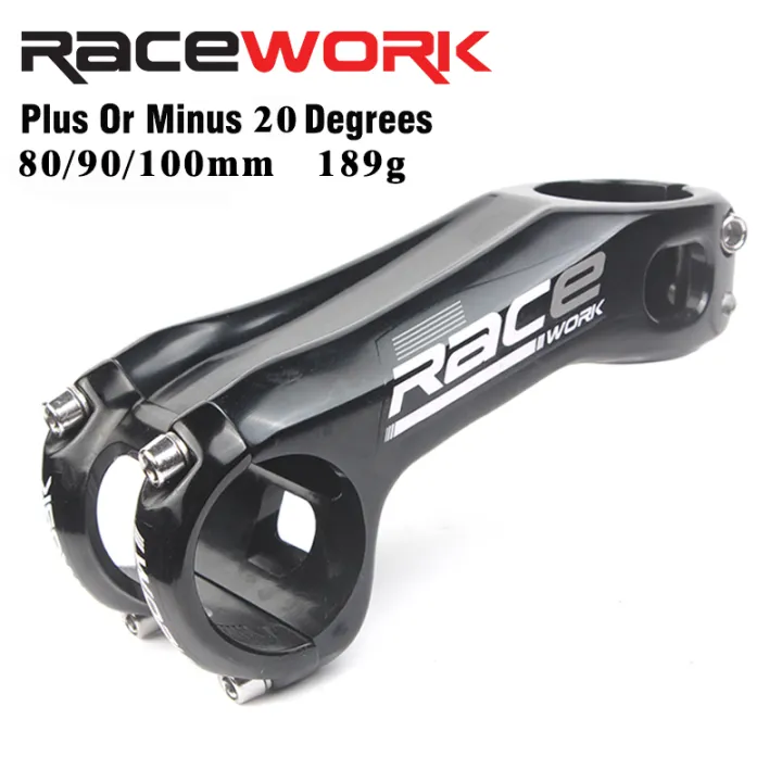 RACEWORK%20Bicycle%20Stem%20MTB%20Road%20Bike%20Handlebar%20Stem%2031.8mm%20Aluminum%20Alloy%2020%20Degrees%2080/90/100mm%20-%20Image%202