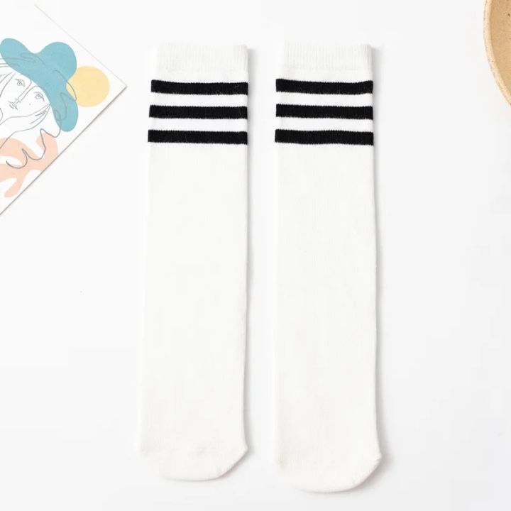 28cm%20Kids%20Soccer%20Socks%20Three%20Stripes%20Knee%20High%20Socks%20Cotton%20Sports%20Socks%20Toddler%20Boys%20Girls%20Uniform%20Tube%20Socks%20-%20Image%205