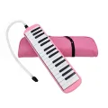 Melodica 32 Key Pianica Portable with Carrying Bag Short and Long Mouthpieces for Beginners Kids Gift. 