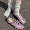 2026 Spring Autumn Women's Mary Janes | French Style Canvas Slip-on Flats | Wide Toe Box Velcro Soft Sole Casual Shoes. 