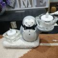 Yankee Candle Co. Diuble Porter Penguin Votive Holder Christmas/Holiday/ Winter. 