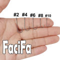 25 pcs Big Eyelet Fishing Hook Long Shank Barbed Round Bent Joint Hook Big Eye Ring Worm Hook Fishing Lure Spoon Spinner.