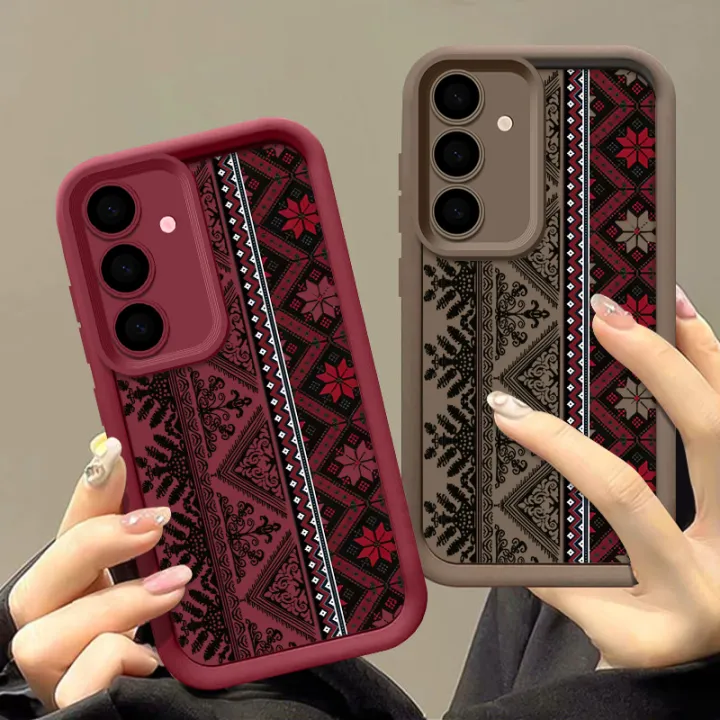 Vintage%20Totem%20Pattern%20Case%20For%20Samsung%20Galaxy%20S24%20FE%20S26%20S25%20S24%20S23%20S22%20Ultra%20A16%20A15%20A56%20A55%20A54%20A35%20A25%20A36%20Soft%20Phone%20Cover%20-%20Image%205