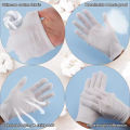 Disposable White Cotton Gloves Lightweight Breathable Etiquette Gloves for Waiter Driver Jewelry Work. 