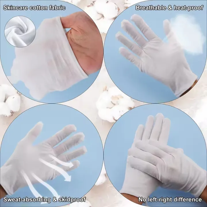 White%20Cotton%20Work%20Gloves%20Dry%20Hands%20Moisturizing%20SPA%20Gloves%20High%20Stretch%20for%20Ceremonial%20Inspection%20&Household%20Clean%20-%20Image%204