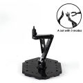 DIY Model Stand for Gundam, Compatible with MG, RG, and HG Kits, Featuring A Transparent Base and Support for Assembling..