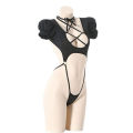 Backless Straps Bandage Underwear Set One-piece Bikini Costume Women Pajamas Lingerie Uniform Cosplay.