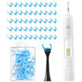 Replacement Flosser Brush Heads Compatible with Philips Sonicare Electric Toothbrush, 50pcs Floss Picks Refills Heads for Teeth. 