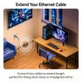 SAMZHE 10Gbps High-speed RJ45 Ethernet Connector Ultra Portable Extends Network Alloy Signal for Cat 8/7/6A/6/5E Ethernet Cable. 