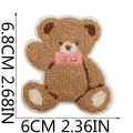 Curly Bear Embroidered Cloth Patch Versatile Towel New Embroidered Little Panda Patch Patch Bag Embroidered Label Ironing.