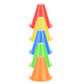 10Pcs Soccer Training Cone Football Barriers Plastic Marker Holder Accessory.
