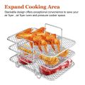 Air Fryer rack for Ninja air fryer multi-layer double basket air fryer accessories 304 stainless steel grilling rack cooking ja 3. 