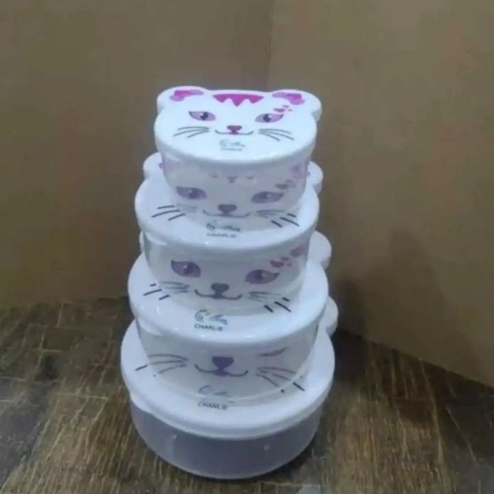 4 Piece Bowl set, Pure Plastic Boxes Storage box