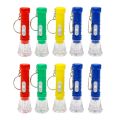 Pack of 12 Bright Mini LED Keychain Flashlight
Small Pocket Torch White
Lighting Random Color. 