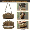 Waist Fanny Pack for Men Waterproof Cross-body Shoulder Sling Bag for Hiking Outdoor Climbing Fishing Camping. 