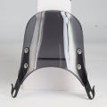 Universal Motorcycle Compact Sport Wind Deflector Windshield 4-7'' Headlamp Fit For Yamaha Harley Honda KTM. 