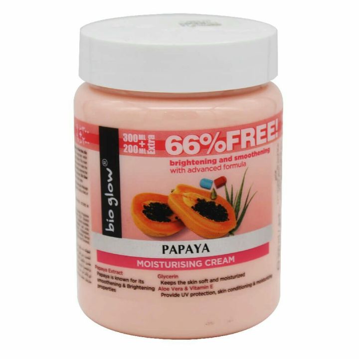 bio glow papaya moisturising body lotion 500ml