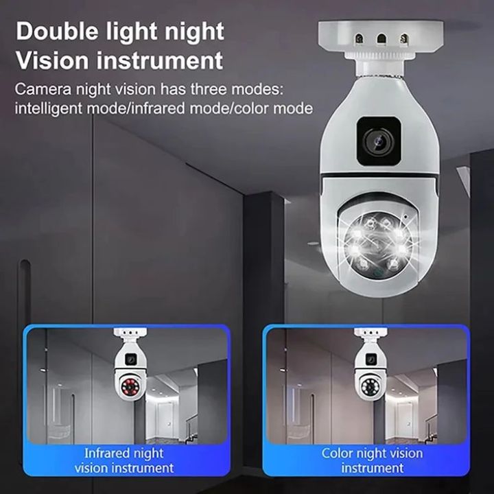 1080P HD 2mp +2mp 4mp digital Dual Lens security Camera double view ...