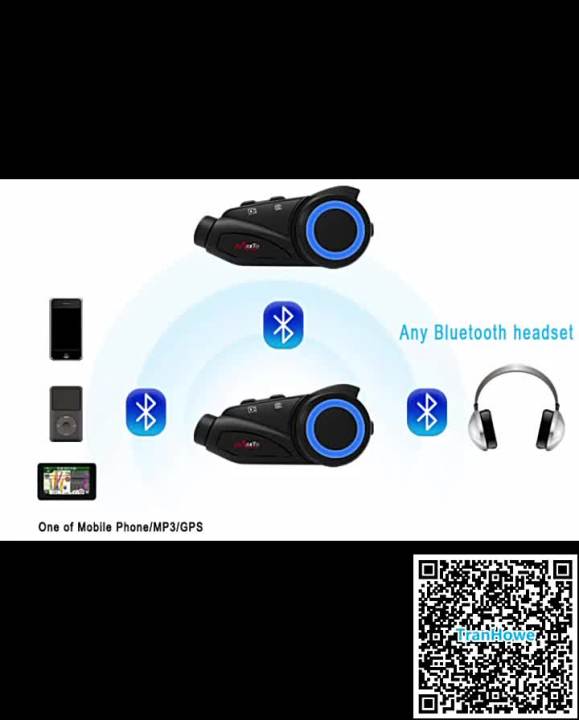 MAXTO M3 Motorcycle Helmet Bluetooth Headset Intercom 1000m WiFi 1080P Lens Video Recorder Waterproof 6 Riders