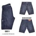 Cargo shorts, 3-part jeans, zipper crotch, size 28-38 (with destination payment). 