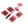 【New Arrival ON SALE】(5 in 1) Heavy Furniture Move Tool Transport Lifter Shifter Moving Kit Slider Remover Rolling Wheel Corner Mover Set For Moving House Cabinet Sofa Bed Desk. 