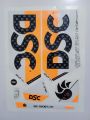 New 3D 2023 DSC Orange Edition Cricket Bat Sticker For Professional Players. 