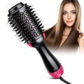 One Step Hair Dryer & Volumizer Salon Hot Air Paddle Styling Brush Negative Ion Generator Hair Straightener Curler. 