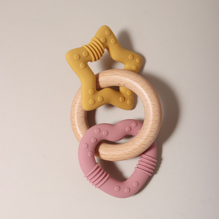 Silicone%20Star%20and%20Heart%20Teether%20with%20Teething%20Wooden%20Ring%20Baby%20Rattle%20Toy%20-%20Image%204
