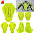 CE Certified Back/Elbow/Shoulder Protective Pads For Motorcycle Jacket Universal Motorbike Jacket Clothing Insert Armor Guards. 