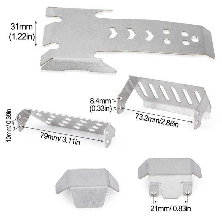 Stainless%20Steel%20Axle%20Protector%20Skid%20Plate%20Chassis%20Armor%20for%201/10%20RC%20Crawler,%20Upgrade%20Parts%20for%20Vanquish%20VS4-10%20Phoenix%20Model%20Car%20-%20Image%202