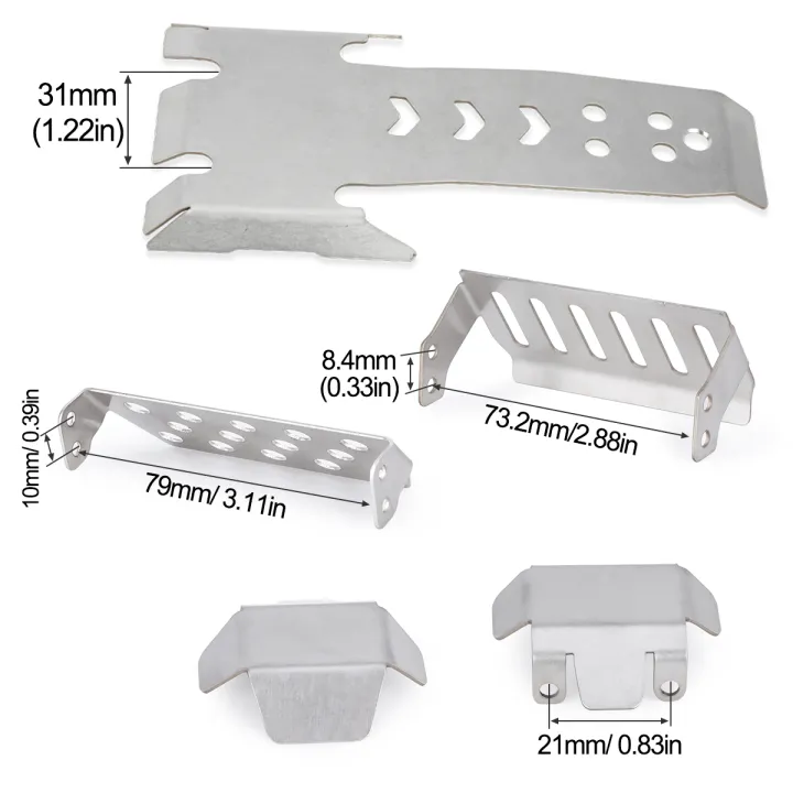 Stainless%20Steel%20Axle%20Protector%20Skid%20Plate%20Chassis%20Armor%20for%201/10%20RC%20Crawler,%20Upgrade%20Parts%20for%20Vanquish%20VS4-10%20Phoenix%20Model%20Car%20-%20Image%202