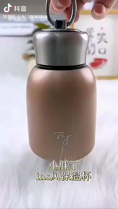 300ML cute Lady Kid Mini Pocket Double Wall Drinking Leakproof Vacuum Flasks Thermos Tumbler Cup Insulated Water Bottle