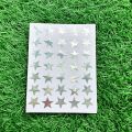Silver Star stickers (10 sheets) colorful DIY Scrapbook Diary scrapbook craft toy reward kids good silver star sticker. 