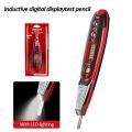 DELIXI ELECTRIC Test Pen Intelligent Induction Digital Display Test Pen Voltage Detection On-off Zero Fire Line 12-220V. 