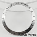 NH35 Function Silver 38MM Chronograph Indices Sloping Bezel Insert SUB Diving NH34 GMT Watch Insert Watch Replace Aluminum Bezel. 