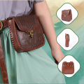 Medieval Retro Waist Bag Viking Style Hanging Belt Coin Purse Knight Fanny Pack Portable Men Women Money Pouch Costume Props. 