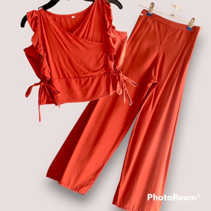 6-8%20years%20old%20girl%20cotton%20oneset%20top+long%20pant%20(New)%20-%20Image%203