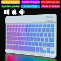 Wireless Backlit Keyboard For iOS Android Windows Systems Rechargeable Backlight 10 Inch Teclado For Mac iPad MatePad Laptop. 