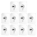 10Pcs Self Adhesive Invisible Screw Stickers for Home Kitchen Transparent Wall Screws for Cisco Cabinet Shelf. 