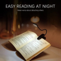 Adjustable LED Clip-On Desk Lamp Battery Powered Flexible Study Reading Battery Learning Book Lamp Portable Bedroom Light. 